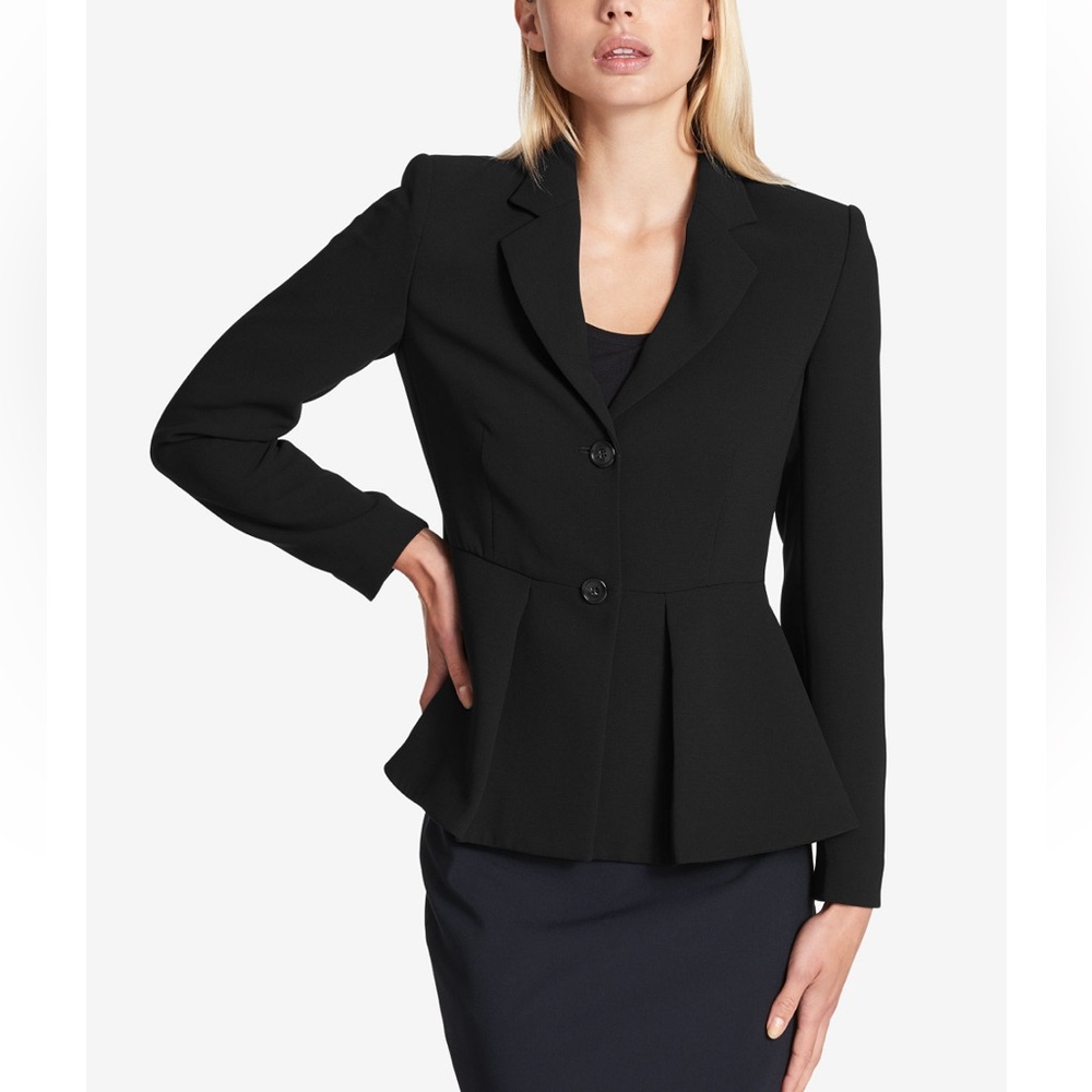Dkny Two-Button Peplum Blazer - image 1